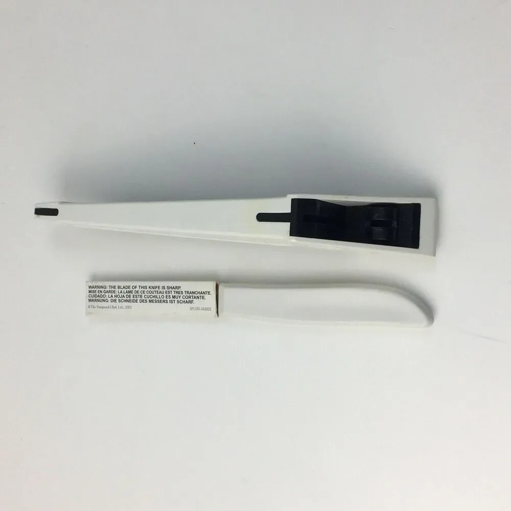 Pampered Chef Paring Knife 1250 & Sharpener Case Holder 7.5